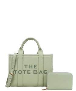 The Tote Bag For Women With Wallet DS-9116A LIGHT GREEN